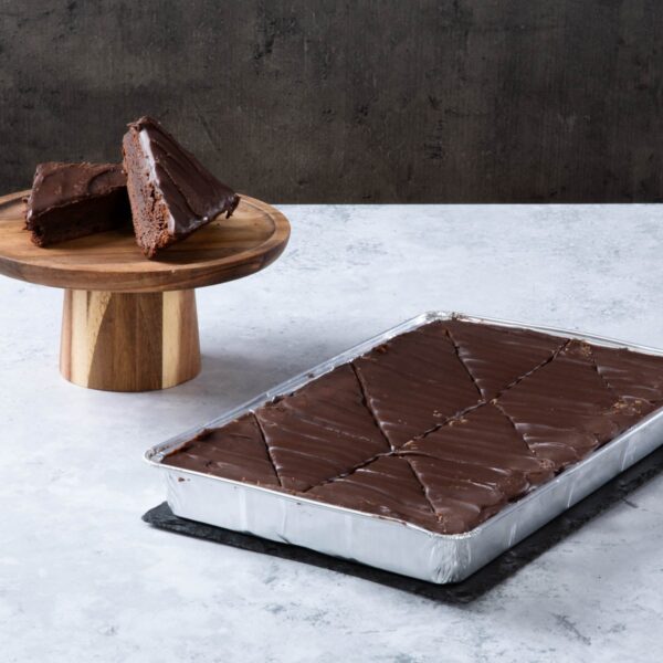Fudge Topped Brownie Traybake