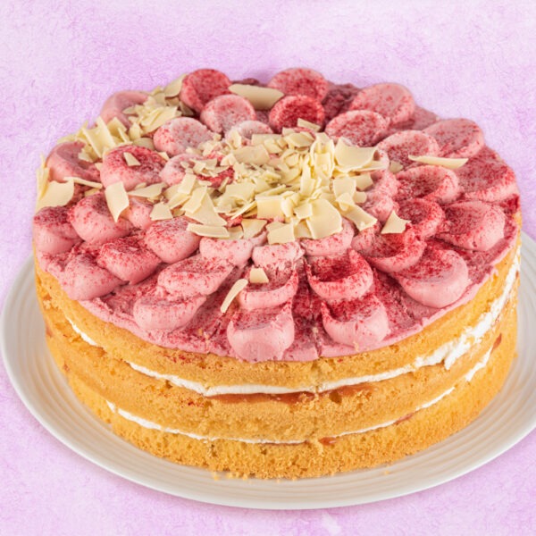 Gluten Free Raspberry & White Chocolate Cake